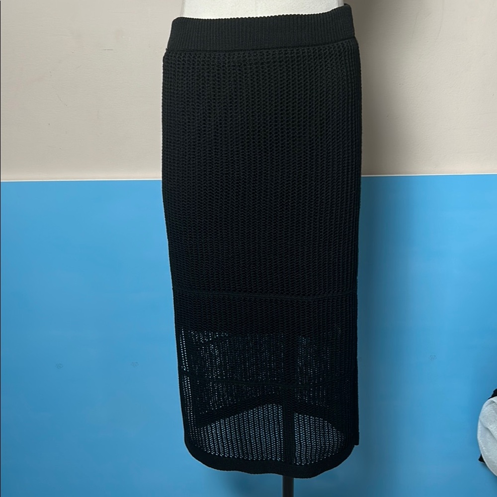Black Knit Side Slit Black size M elastic band